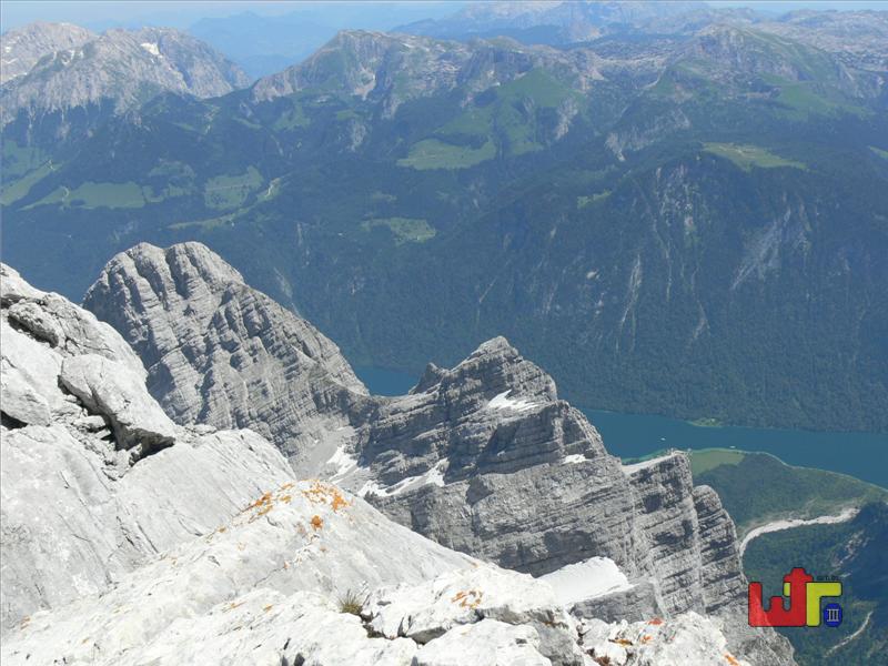 Aussicht von der Watzmann-Mittelspitze